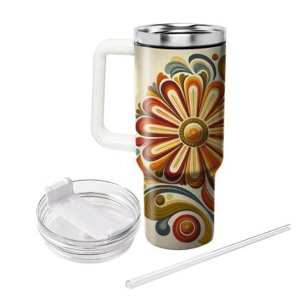 Flower Power Bohemian  Travel Tumblers