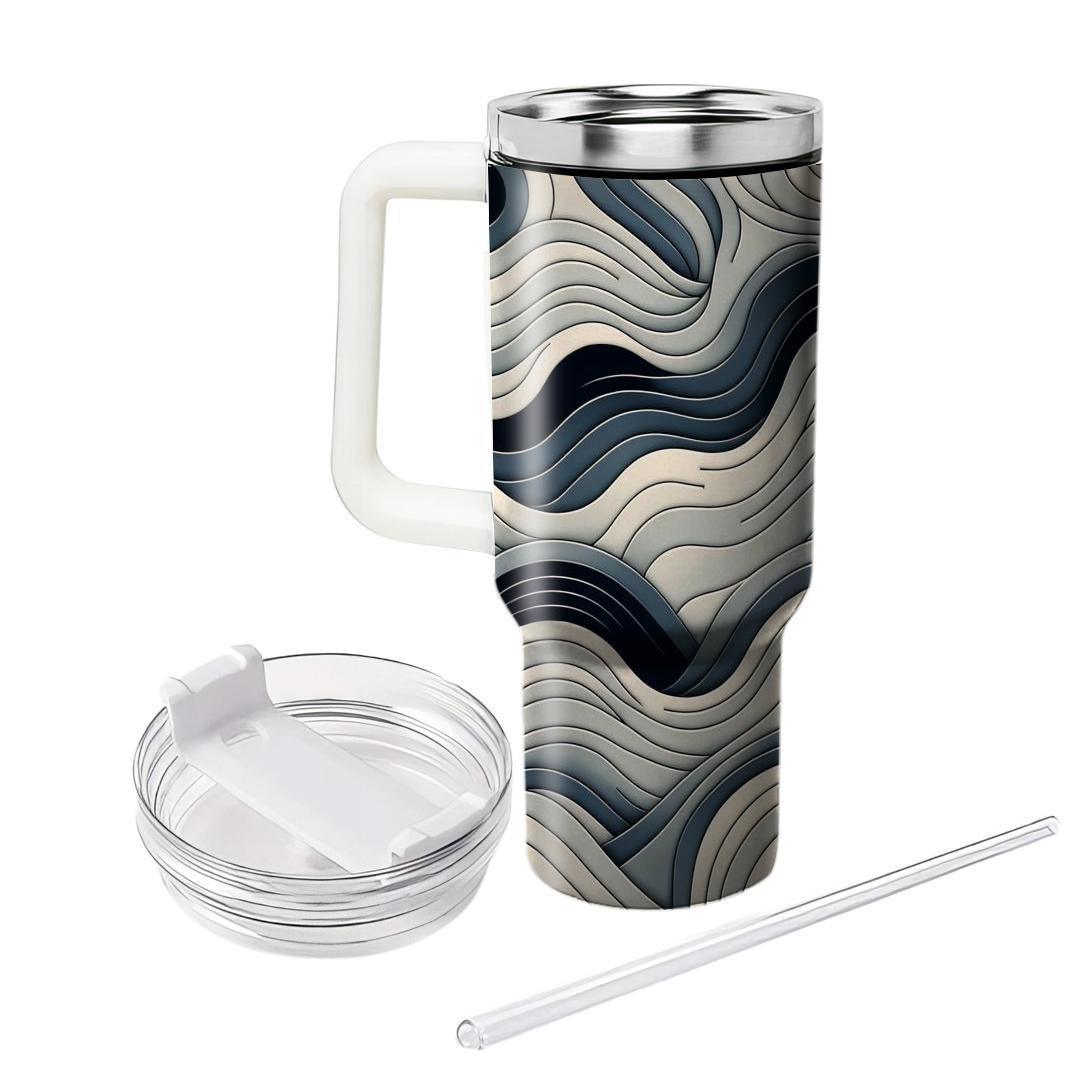 Sleek Modern Wave  Tumblers For Gifts