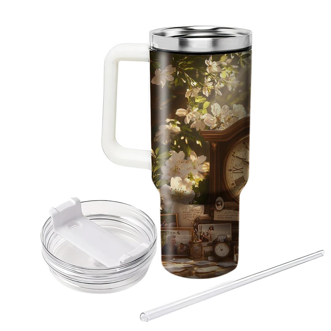 The Timekeeper's Embrace: A Mother’s Cherished Moments Tumblers For Gifts