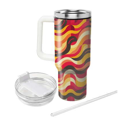 Abstract Wave Forms Custom Tumblers