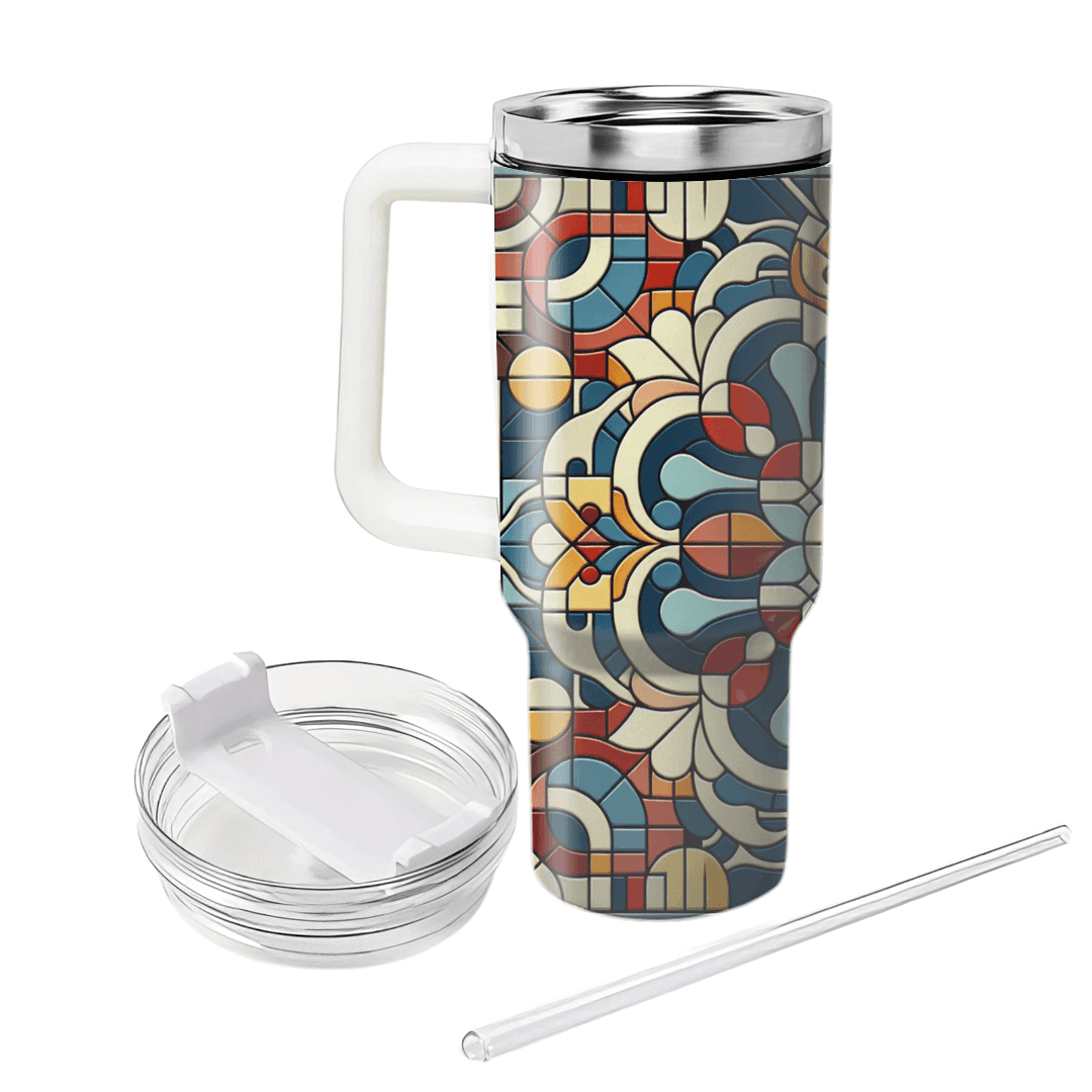 Artistic Mosaic Patterns  Personalized Tumblers