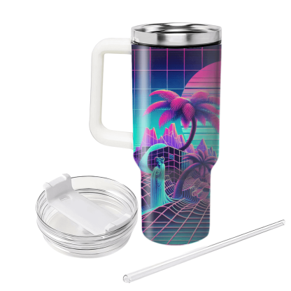 Vaporwave Odyssey  Tumbler Cups