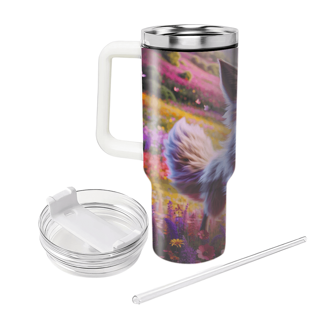 Floral Fox Fantasy  Tumblers With Lids