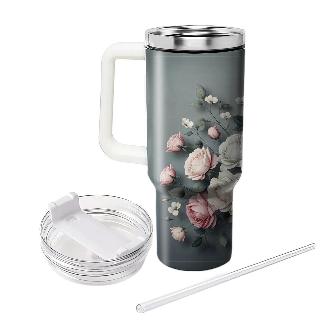 Serenity Rose Bouquet  Insulated Tumblers