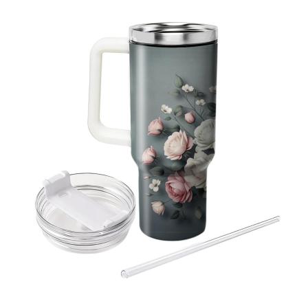 Serenity Rose Bouquet  Insulated Tumblers