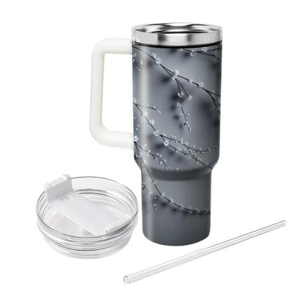 Silver Birch Blossom  Tumbler Cups