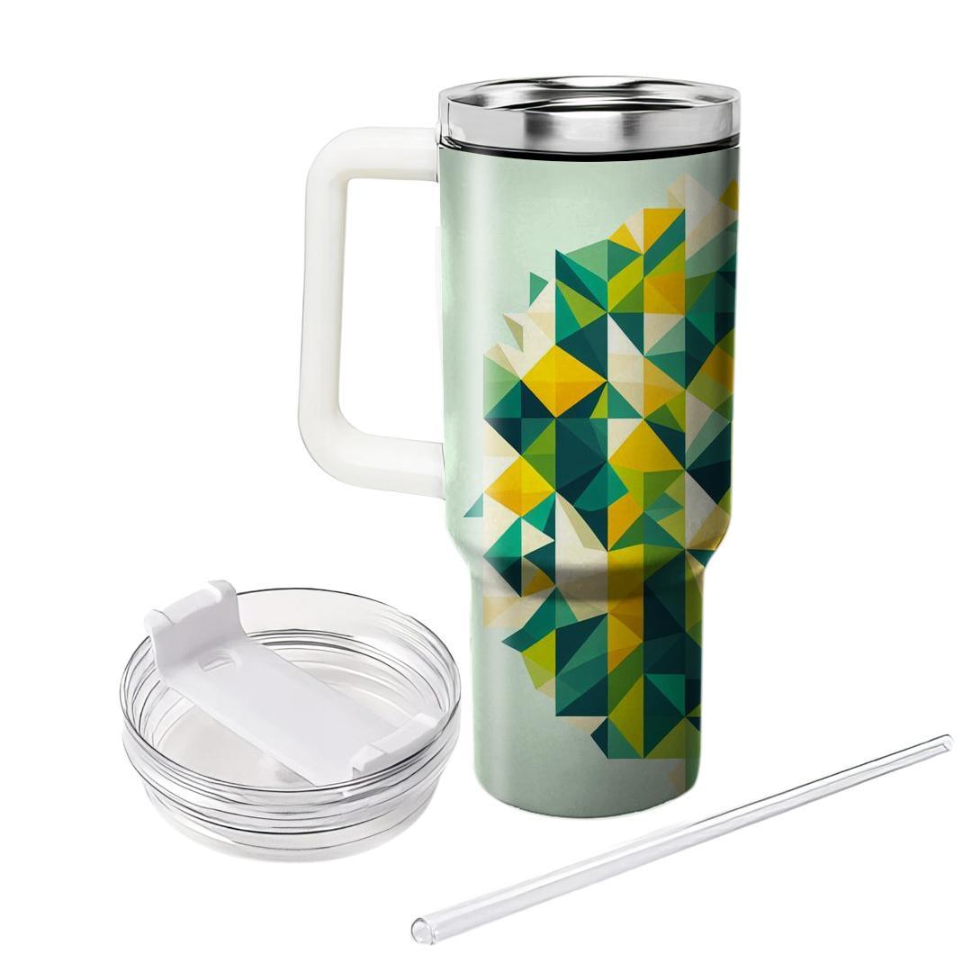 Abstract Triangular Mosaic  Personalized Tumblers