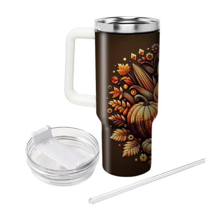 Mosaic Of Memories - Thanksgiving  Tumblers With Lids
