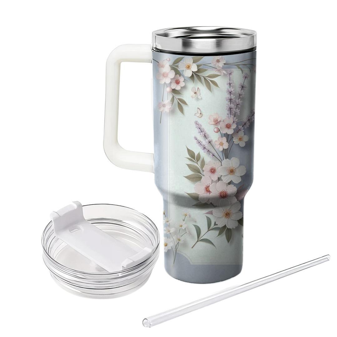 Elegant Petal Breeze  Unique Tumblers