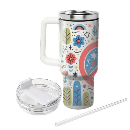 Funky Peace Sign Vibes  Custom Tumblers