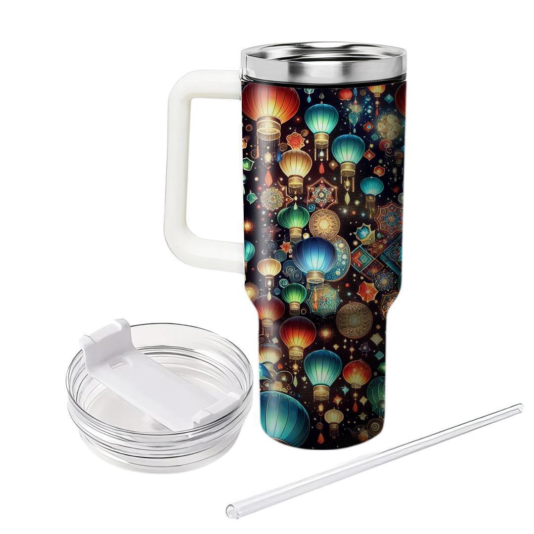 Kaleidoscope Of Light - Lantern Festival  Tumblers With Lids