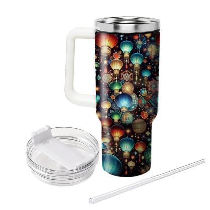 Kaleidoscope Of Light - Lantern Festival  Tumblers With Lids