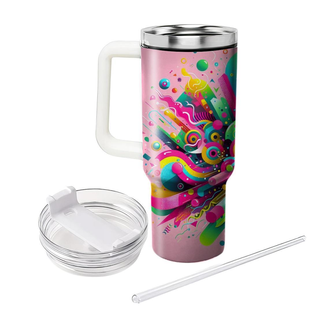 Funky Neon Vibes  Tumblers For Gifts