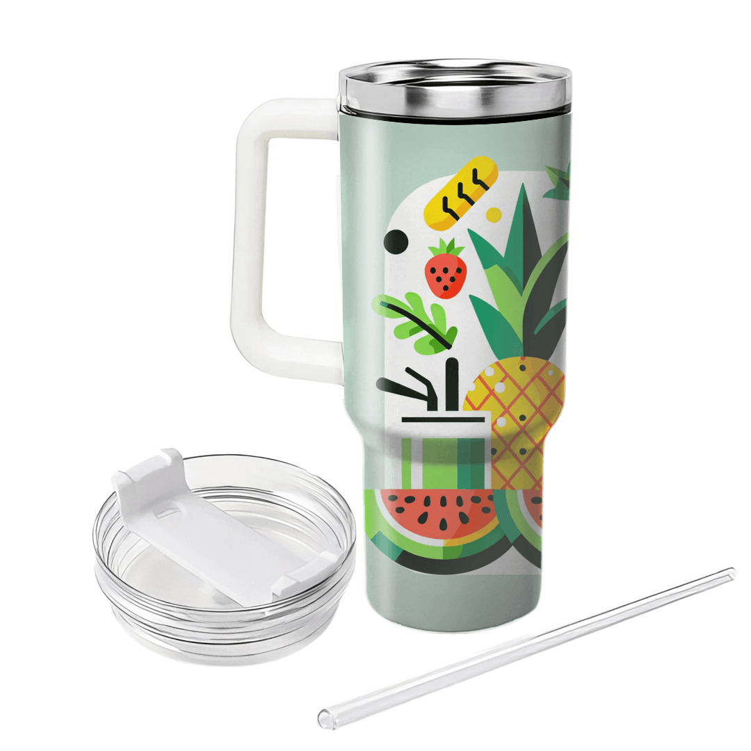 Tropical Fruit Fiesta  Tumbler Cups