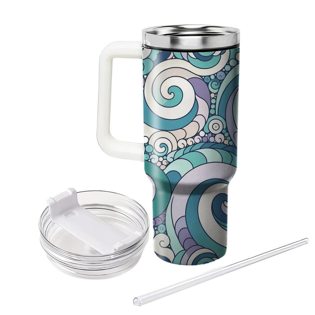 Harmonious Spiral Design  Travel Tumblers