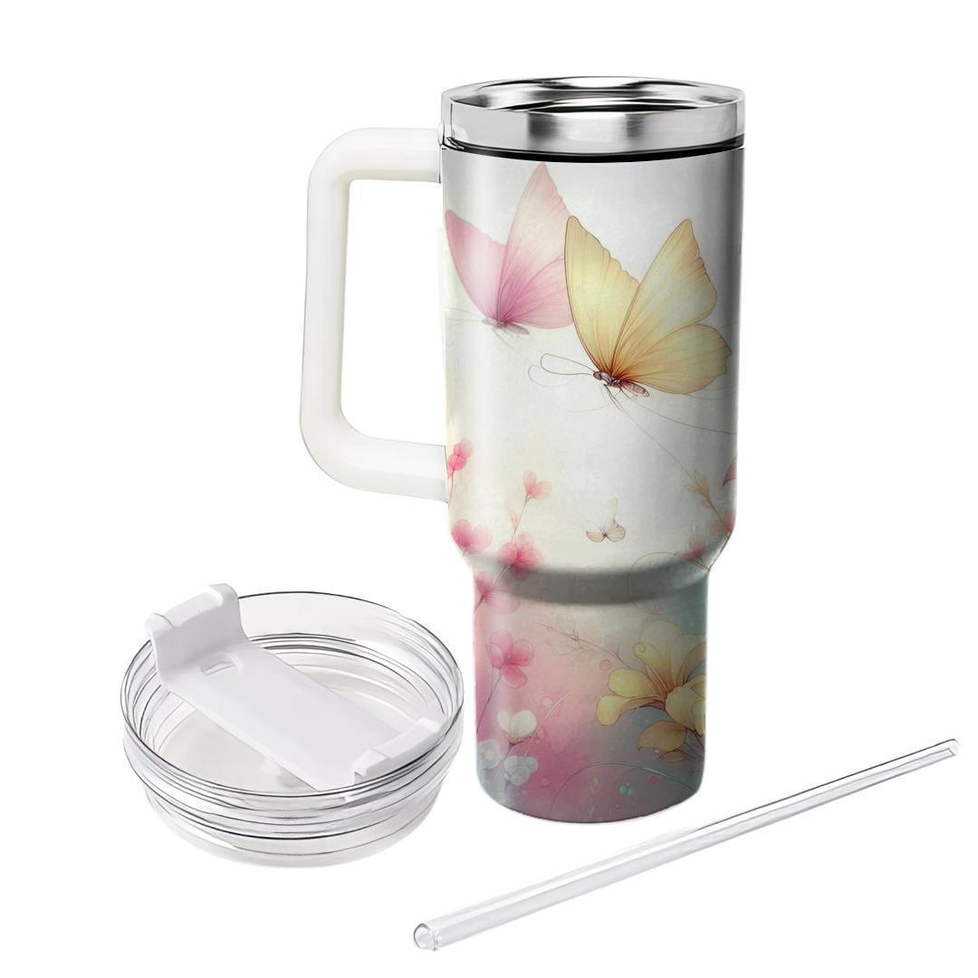 Delicate Butterfly Dream  Travel Tumblers