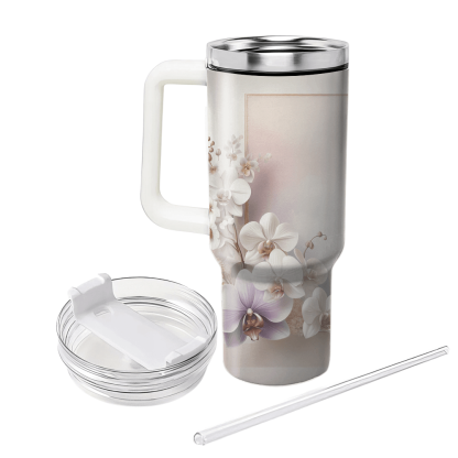 Elegant Orchid Oasis  Tumblers With Lids