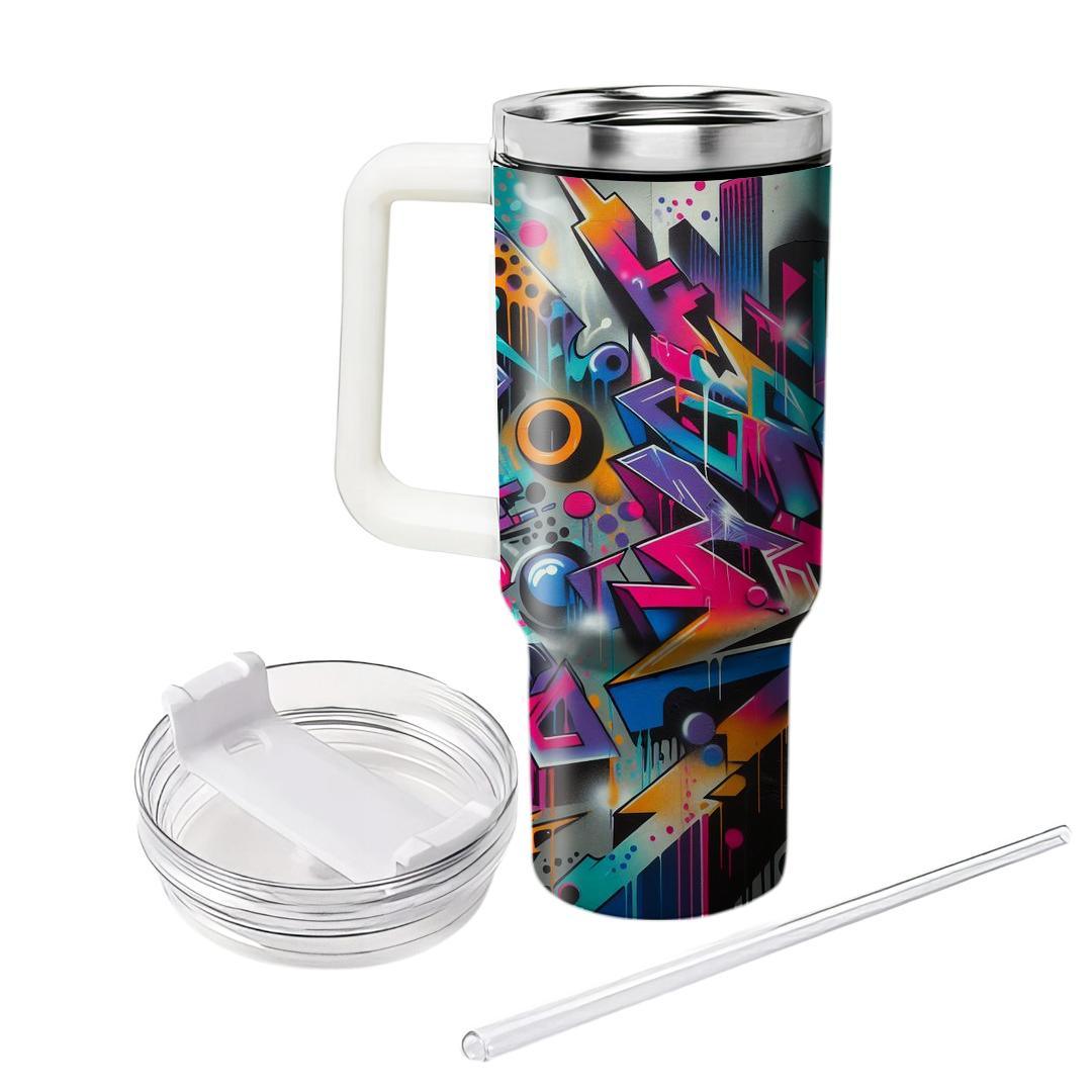 Retro Street Art  Personalized Tumblers