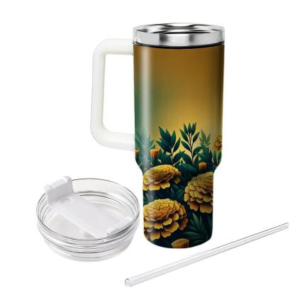 Sunlit Marigold Charm  Insulated Tumblers