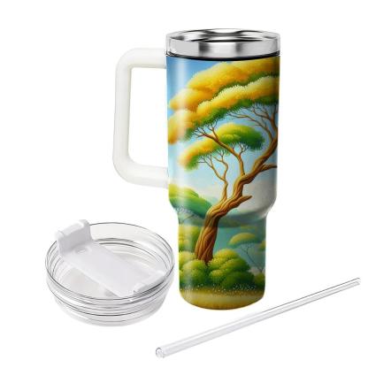 Charming Giraffe Serenade  Travel Tumblers
