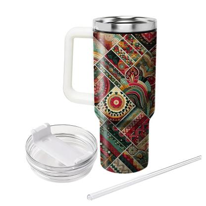 Festive Fabrics - A Cultural Celebration  Tumbler Cups