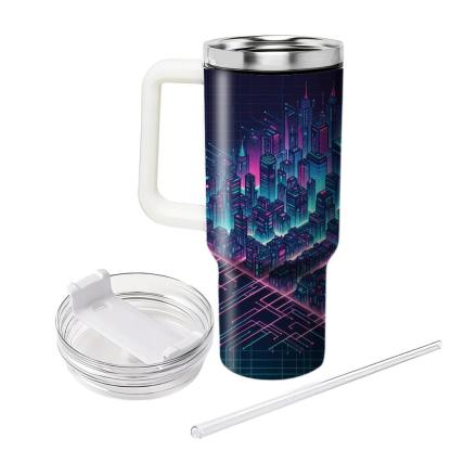 Cyber Cityscape  Tumbler Cups