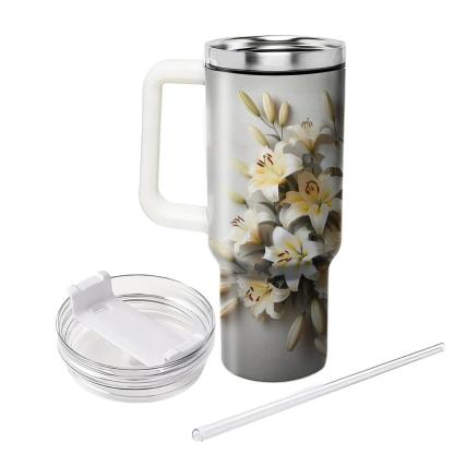 Ethereal Lily Cascade  Tumbler Cups