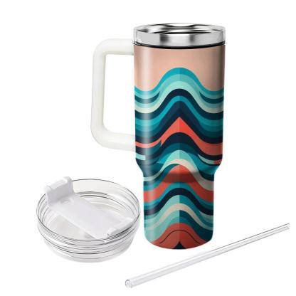 Dynamic Chevron Wave  Custom Tumblers