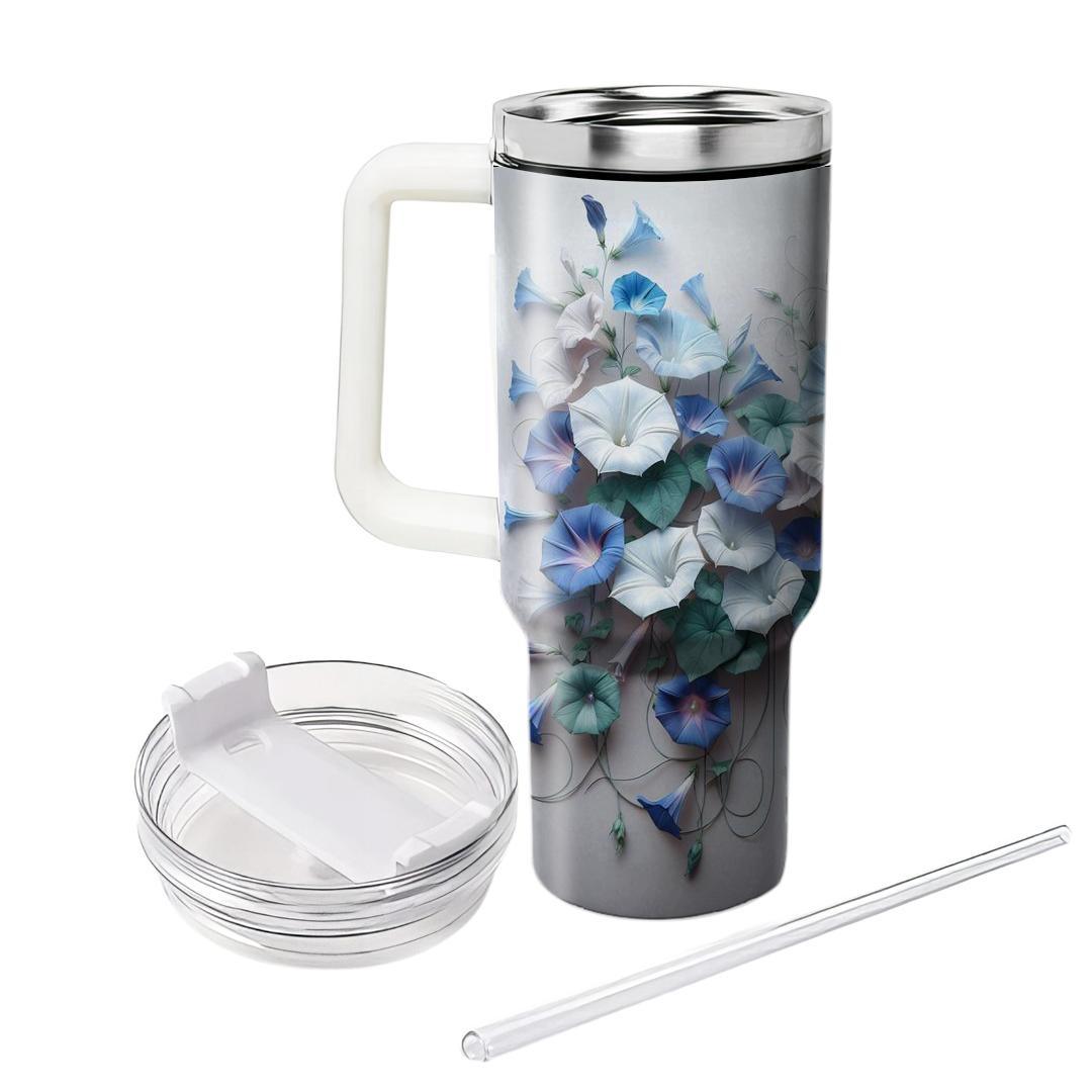 Azure Morning Glory  Unique Tumblers