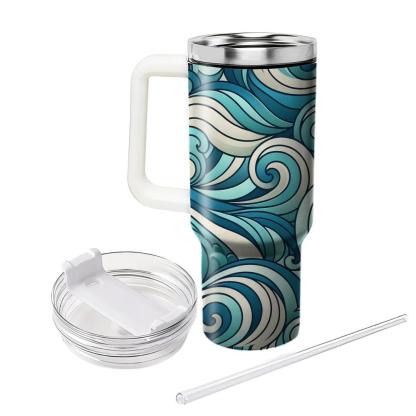 Oceanic Wave Elegance  Tumblers For Gifts