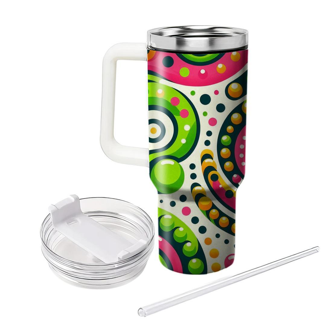 Spiral Dot Delight  Decorative Tumblers