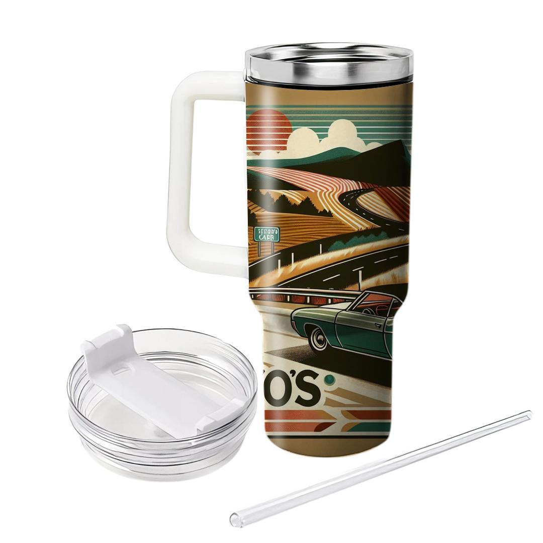 Retro Roadtrip  Tumbler Cups