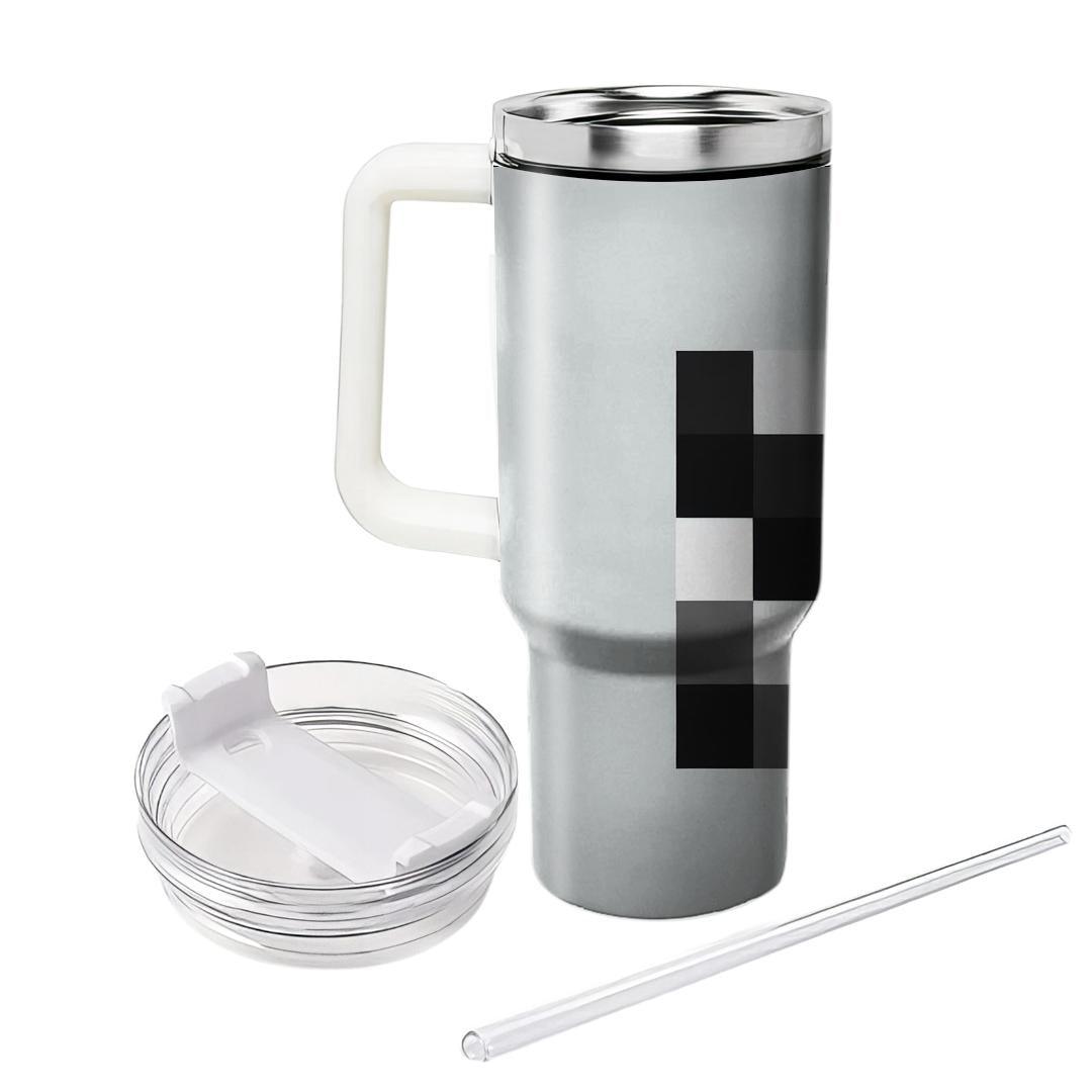 Monochrome Checkered  Insulated Tumblers
