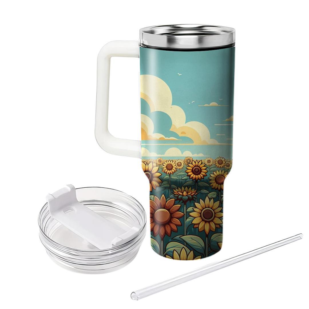 Sunflower Dreamscape  Unique Tumblers