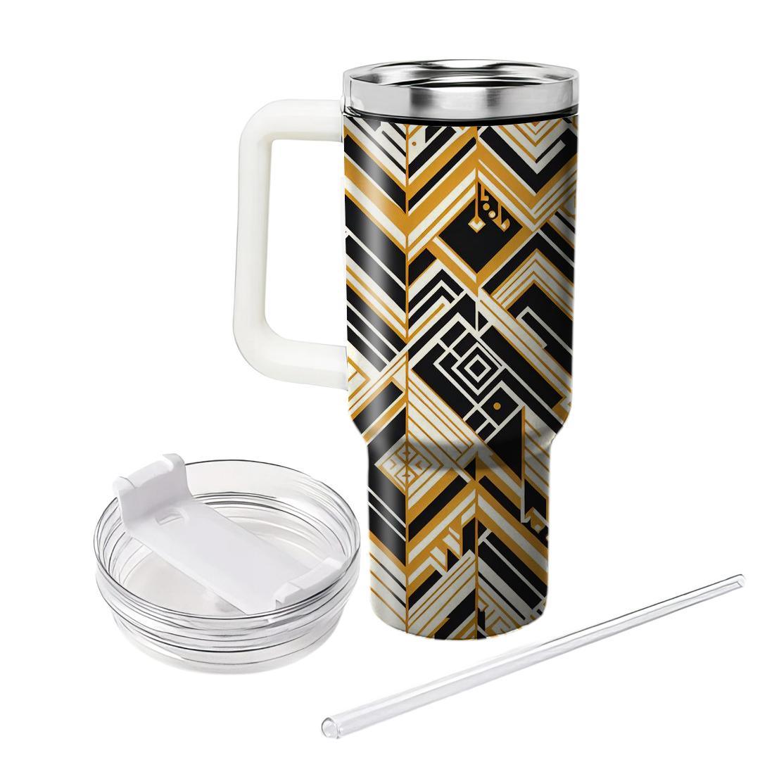 Art Deco Chevron  Insulated Tumblers