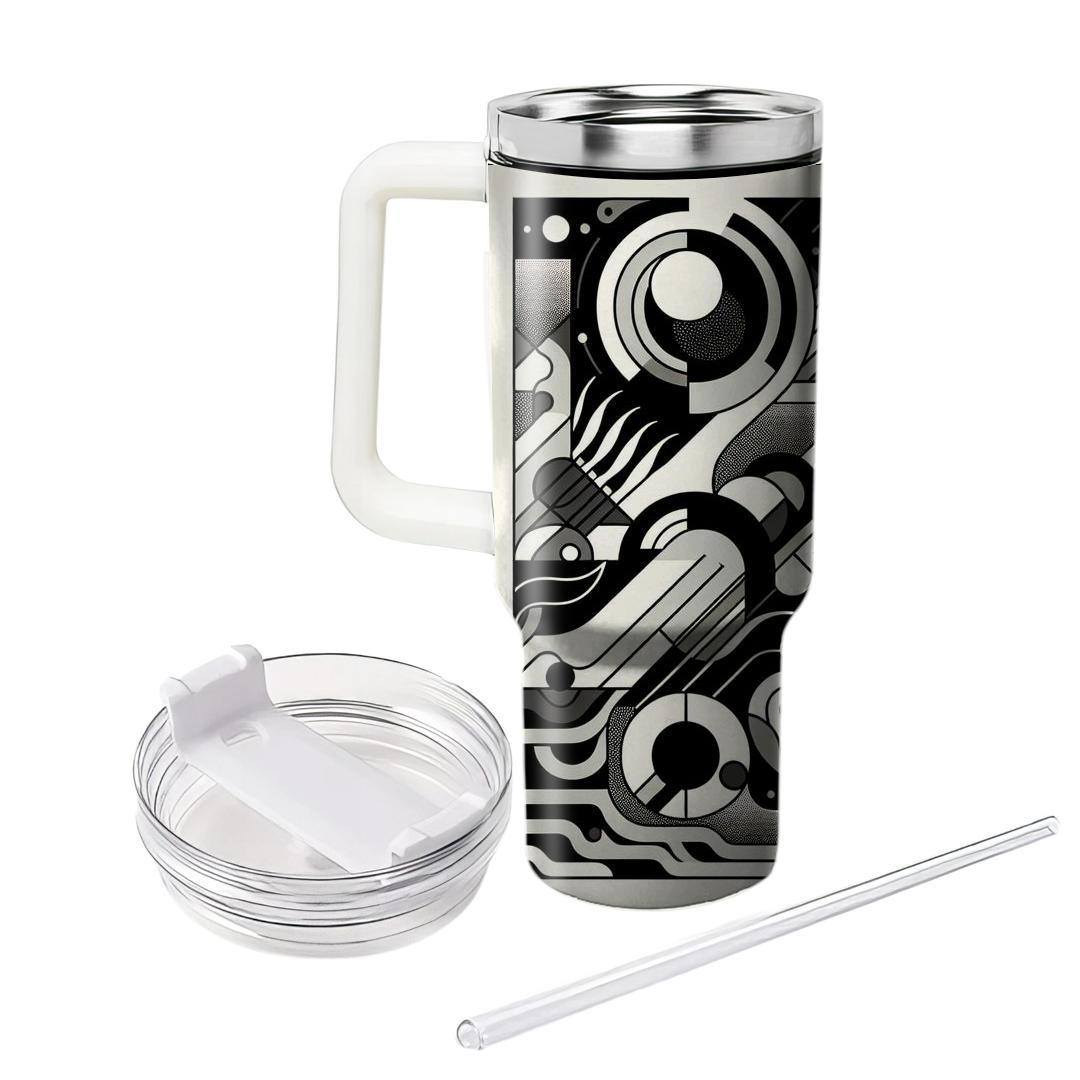 Abstract Monochrome Mirage  Tumblers For Gifts