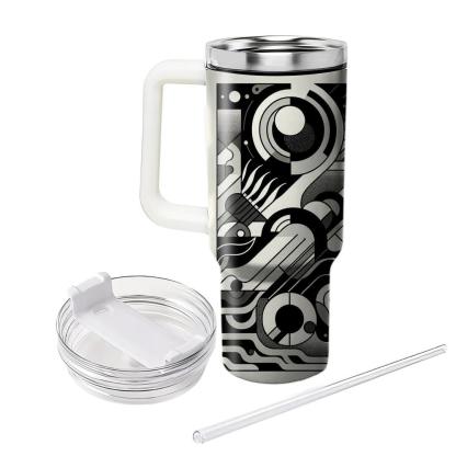 Abstract Monochrome Mirage  Tumblers For Gifts