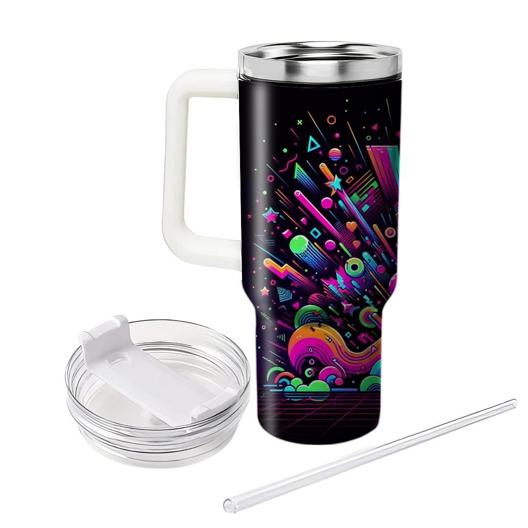 Electric Neon Burst  Insulated Tumblers