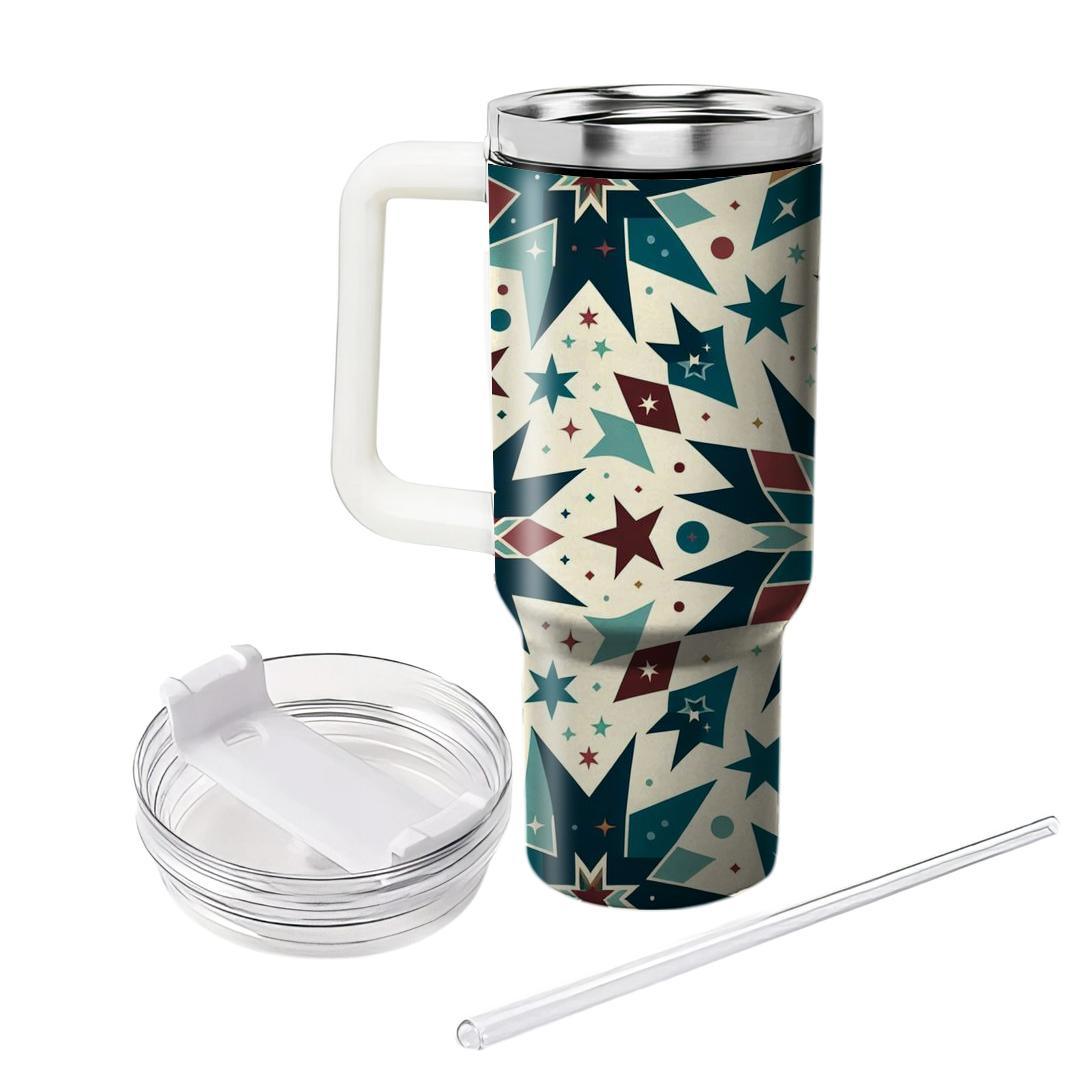 Kaleidoscope Star Magic  Tumblers With Lids