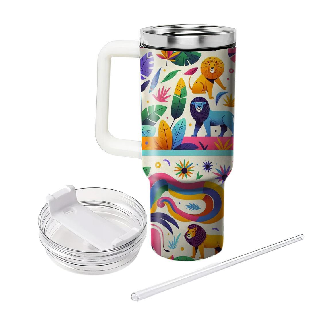 Playful Jungle Animals  Insulated Tumblers