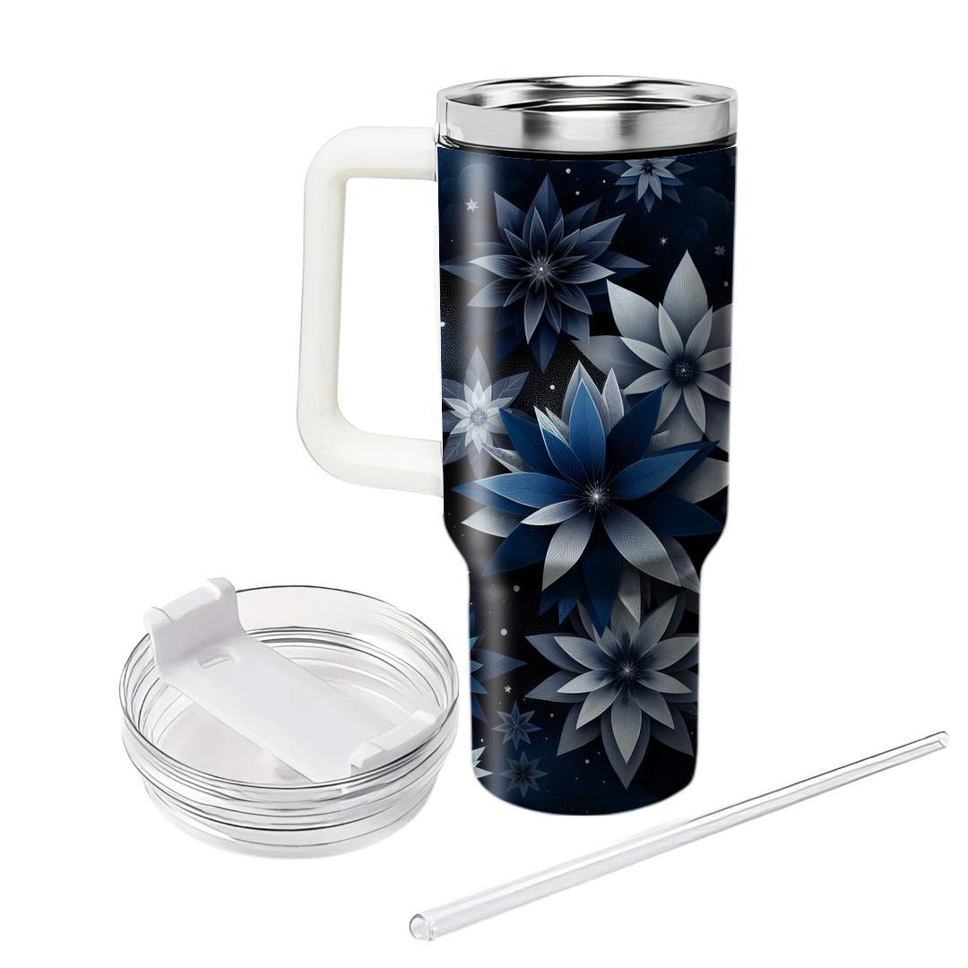 Celestial Floral Fusion  Unique Tumblers