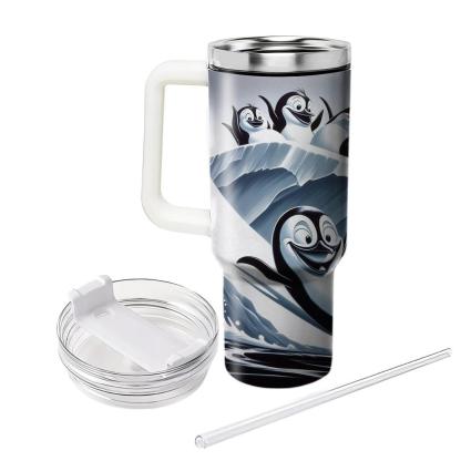Playful Penguin Iceberg  Tumblers With Lids
