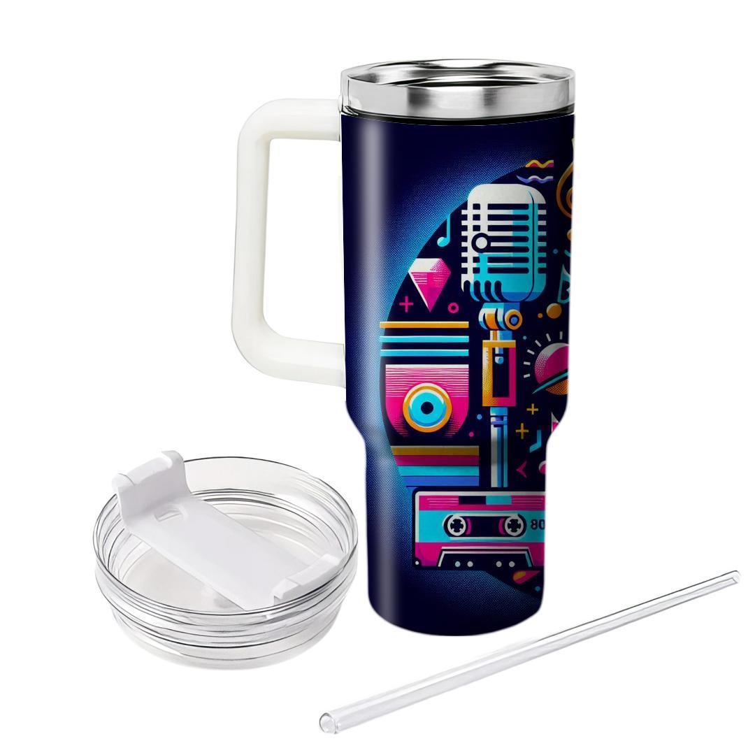 Classic 80s Music Icons  Personalized Tumblers
