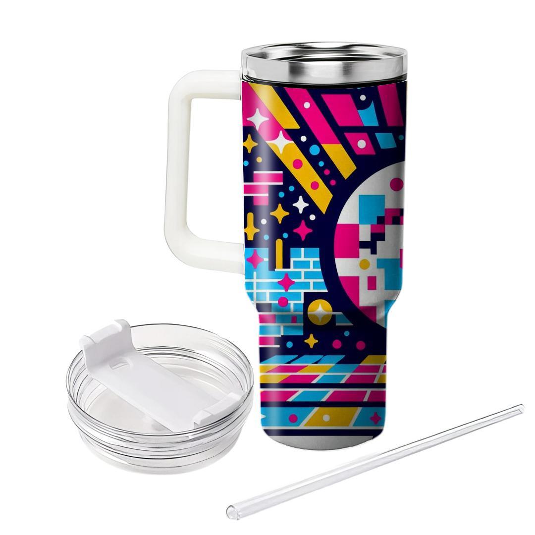 Pixelated Retro Dance Floor  Unique Tumblers