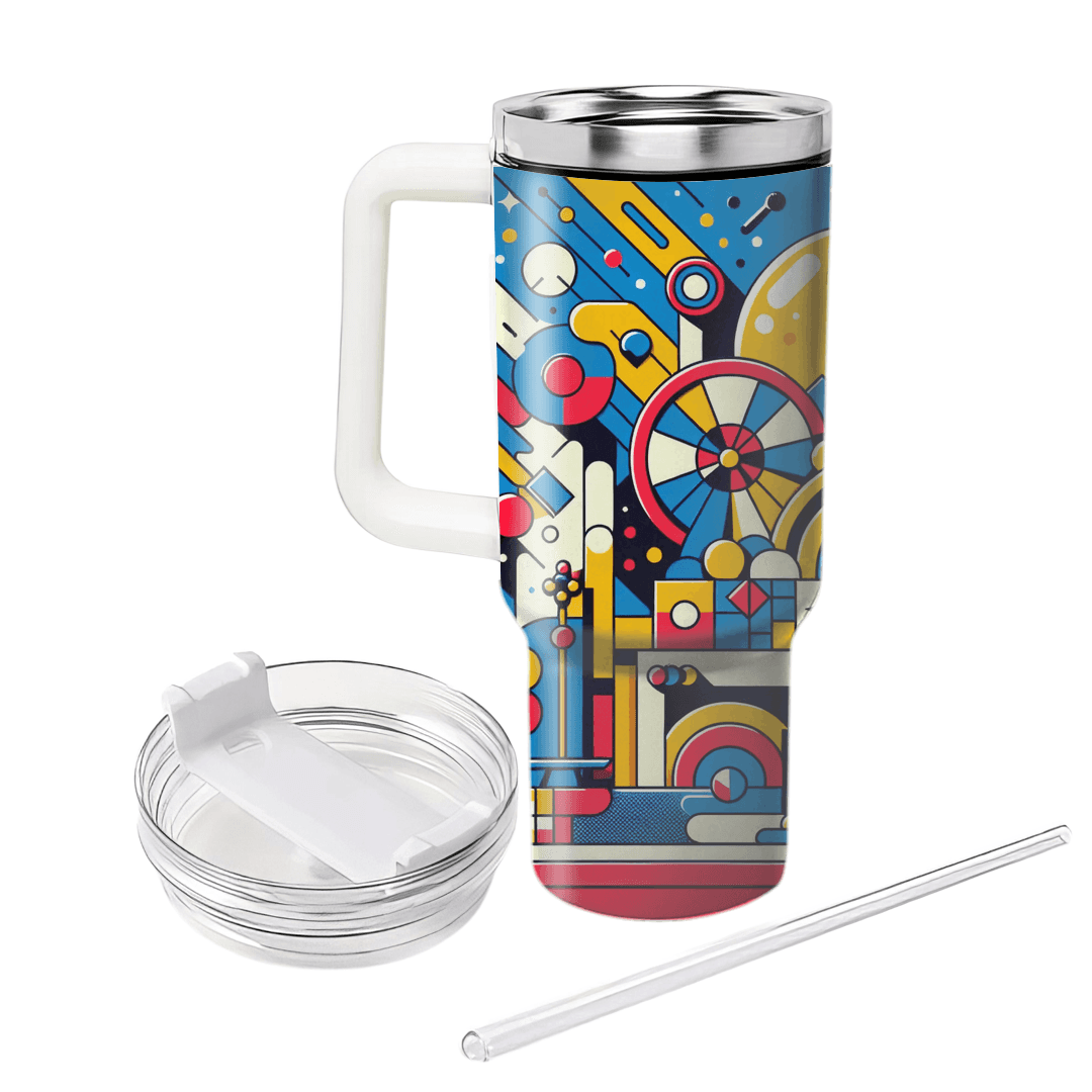 Retro Geometric Fiesta  Custom Tumblers
