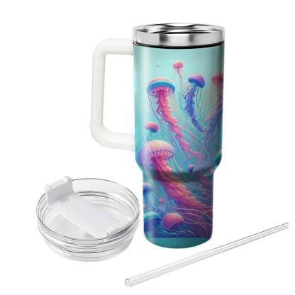 Colorful Jellyfish Dance  Travel Tumblers
