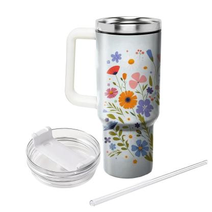 Charming Wildflower Bliss  Insulated Tumblers
