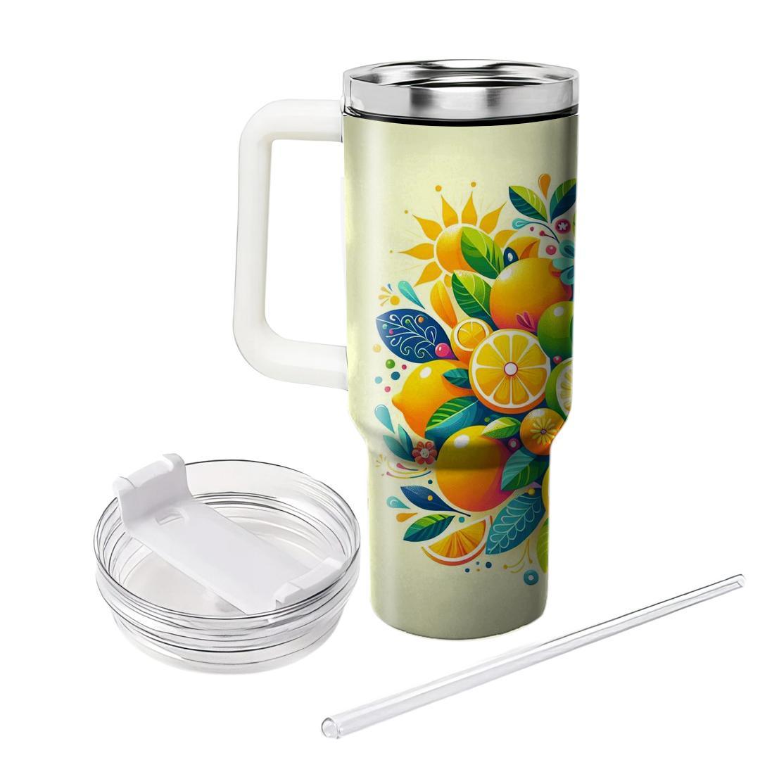 Sunkissed Citrus Delight  Travel Tumblers