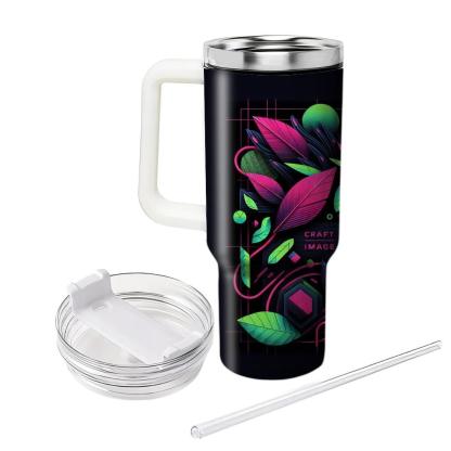Neon Jungle Jam  Personalized Tumblers