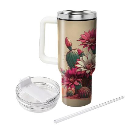 Desert Cactus Bloom  Insulated Tumblers